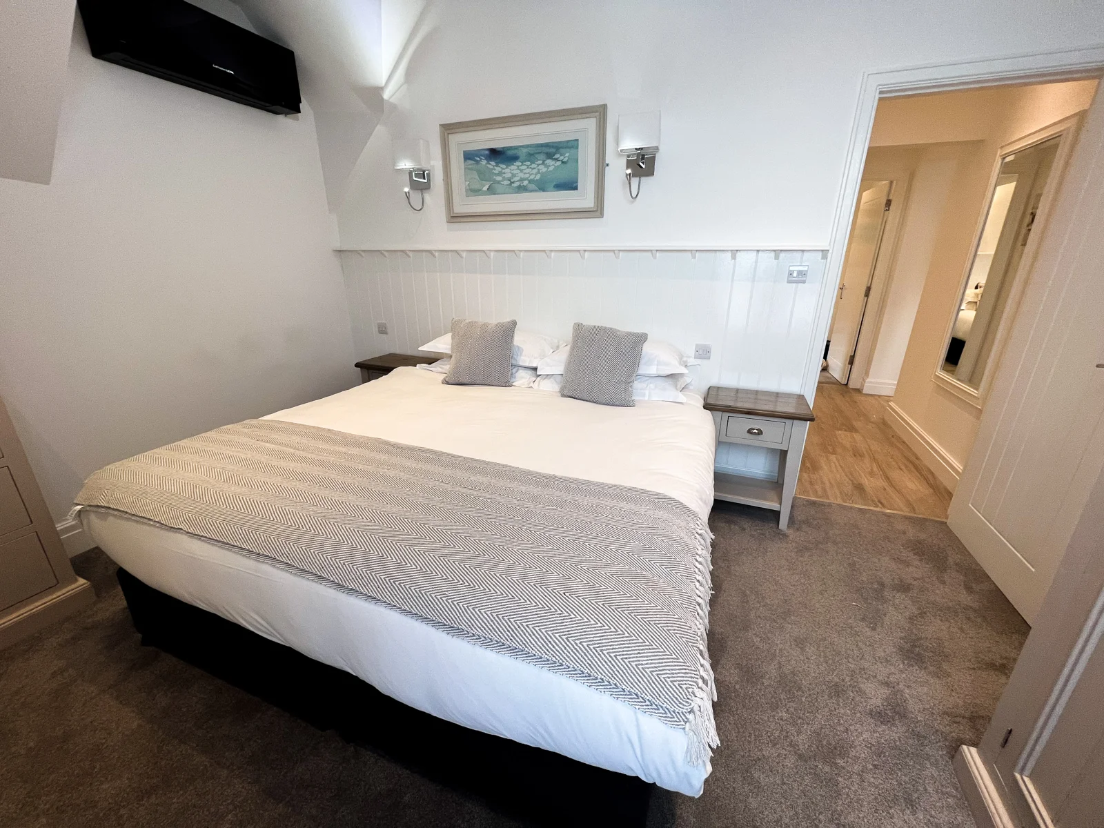 Main bedroom in Sunrise Apartment