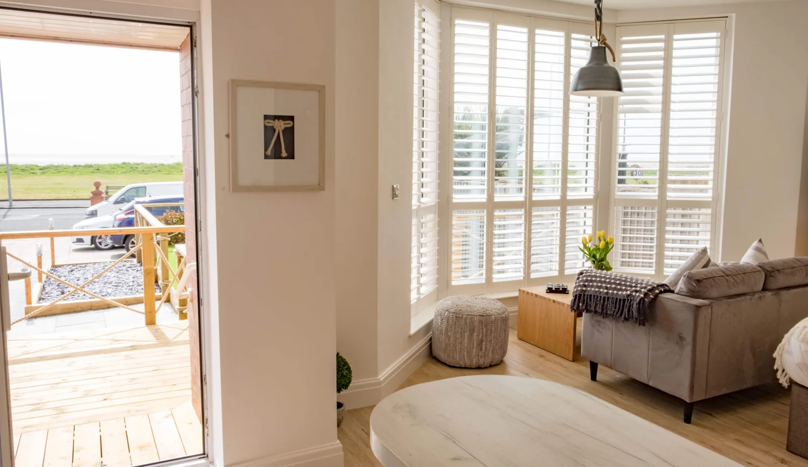 Seashore Suite seating beside the terrace